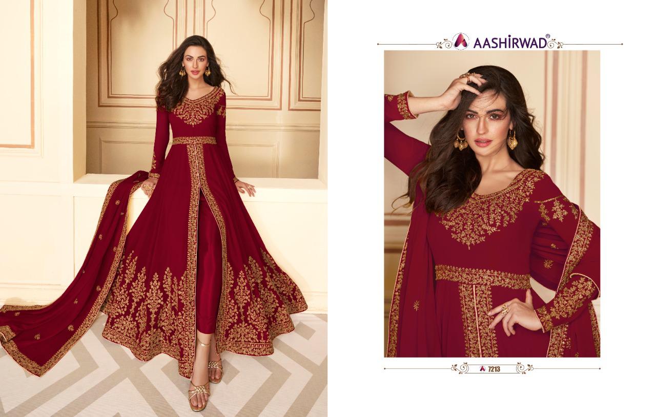 Paakhi Real Georgette Salwar Suits By Gulkand A Brand Of Aashirwad At Wholesale Rate In Surat