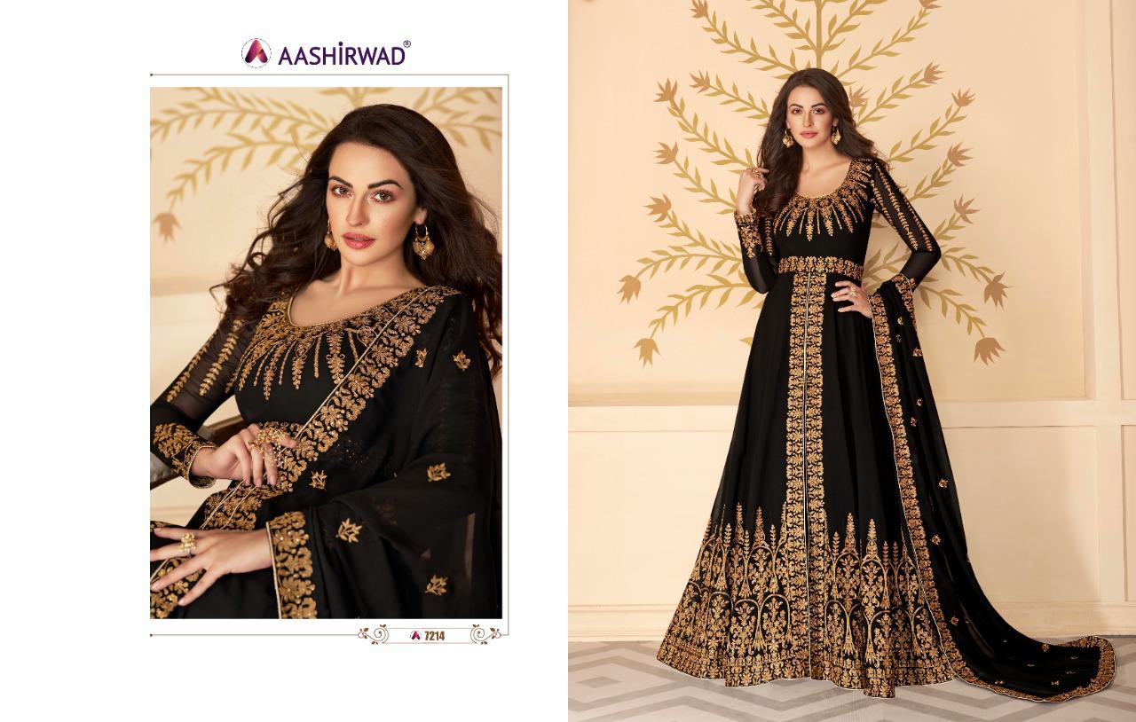 Paakhi Real Georgette Salwar Suits By Gulkand A Brand Of Aashirwad At Wholesale Rate In Surat