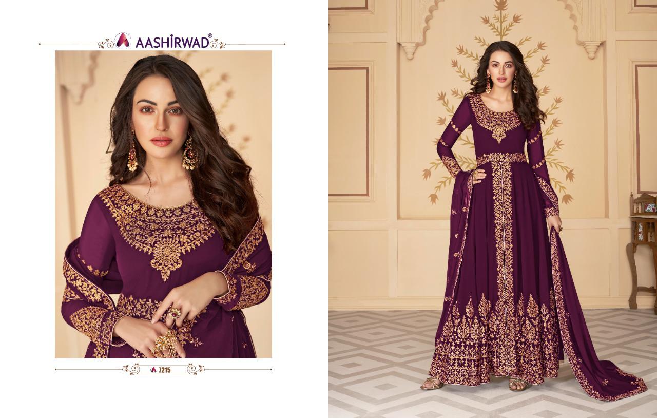 Paakhi Real Georgette Salwar Suits By Gulkand A Brand Of Aashirwad At Wholesale Rate In Surat
