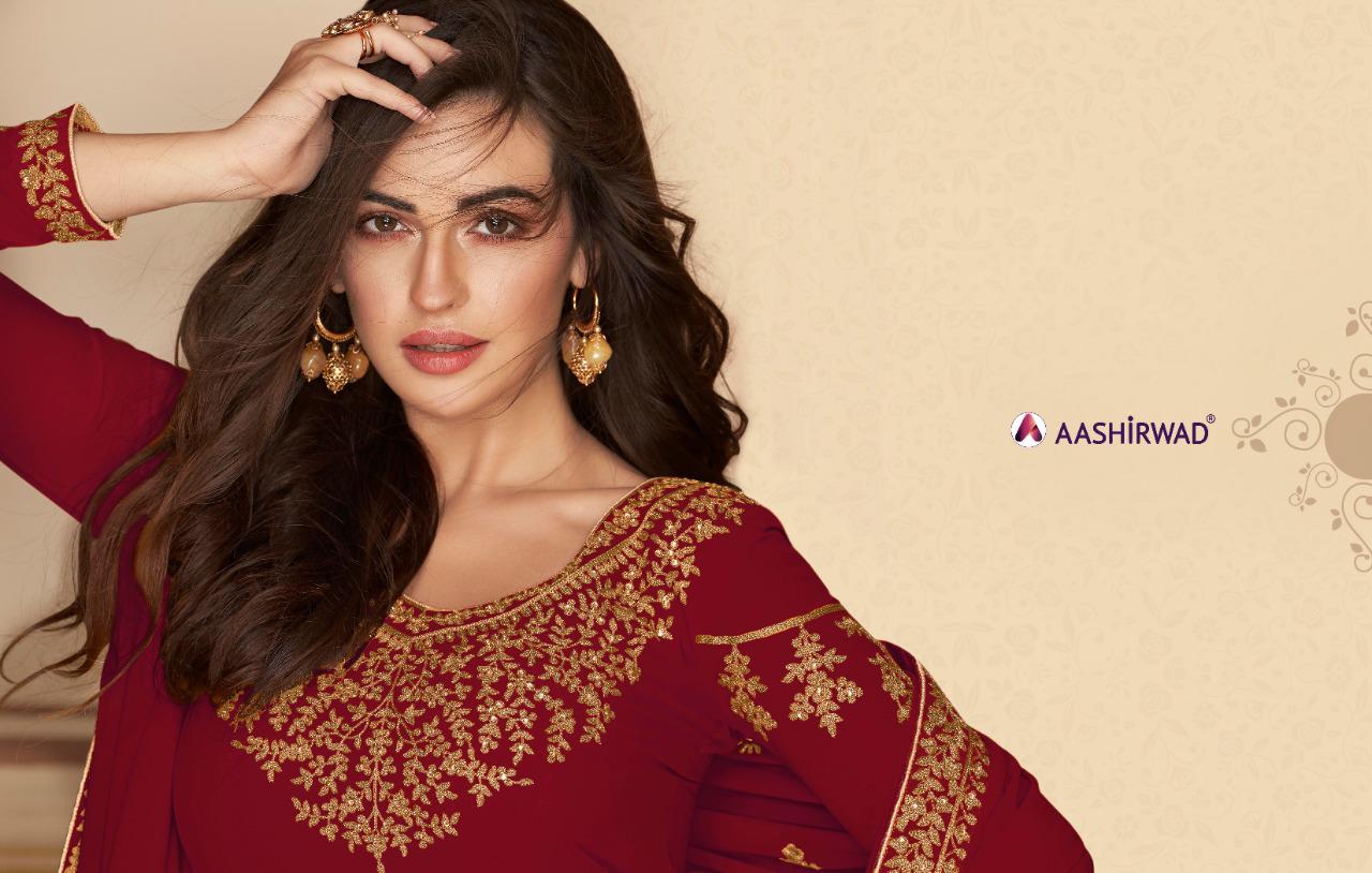 Paakhi Real Georgette Salwar Suits By Gulkand A Brand Of Aashirwad At Wholesale Rate In Surat