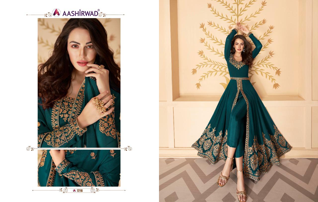 Paakhi Real Georgette Salwar Suits By Gulkand A Brand Of Aashirwad At Wholesale Rate In Surat