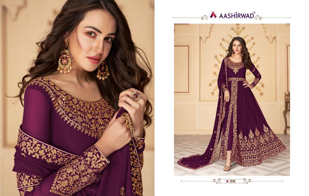 Paakhi Real Georgette Salwar Suits By Gulkand A Brand Of Aashirwad At Wholesale Rate In Surat