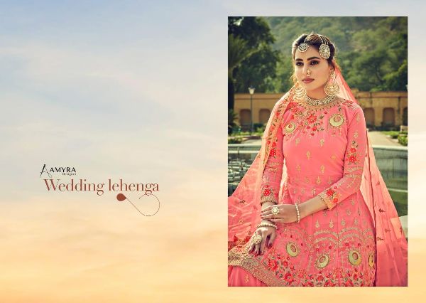 Amyra Designer Presents  Gajban Heavy Georgette With Embroidery Work Pakistani Suits Wholesale Rate In Surat