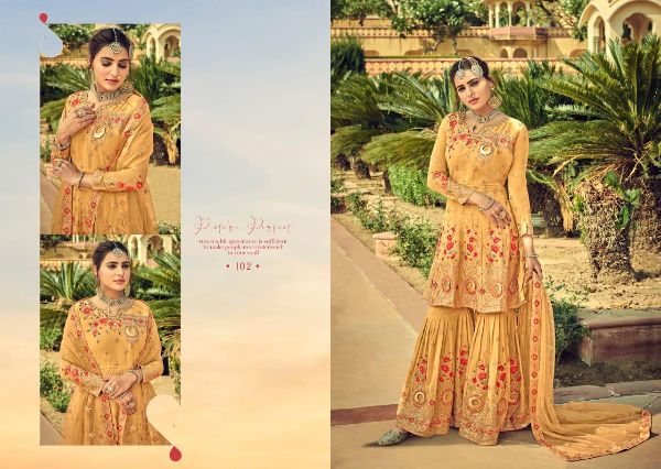 Amyra Designer Presents  Gajban Heavy Georgette With Embroidery Work Pakistani Suits Wholesale Rate In Surat