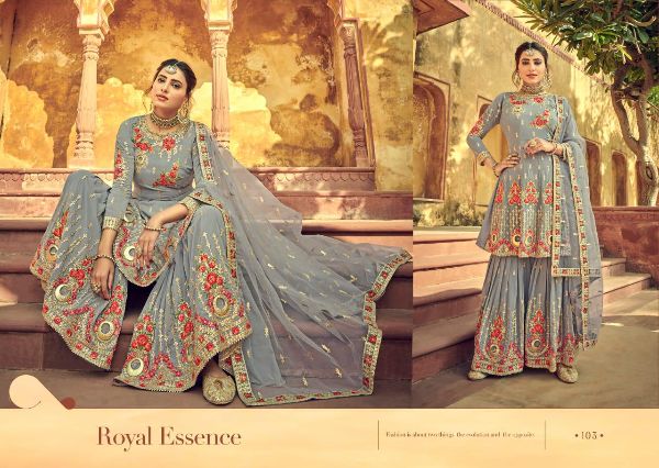 Amyra Designer Presents  Gajban Heavy Georgette With Embroidery Work Pakistani Suits Wholesale Rate In Surat