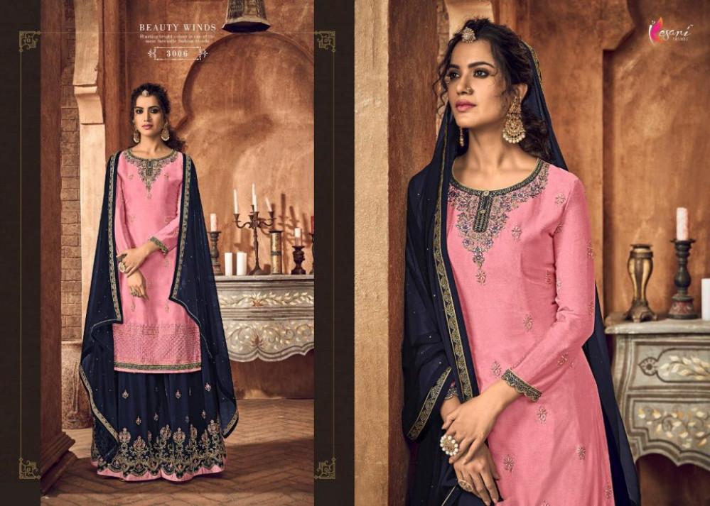 Kesari Trendz Presents Taj Designer Real Georgette With Embroidery Work Salwar Kameez At Wholesale Rate In Surat