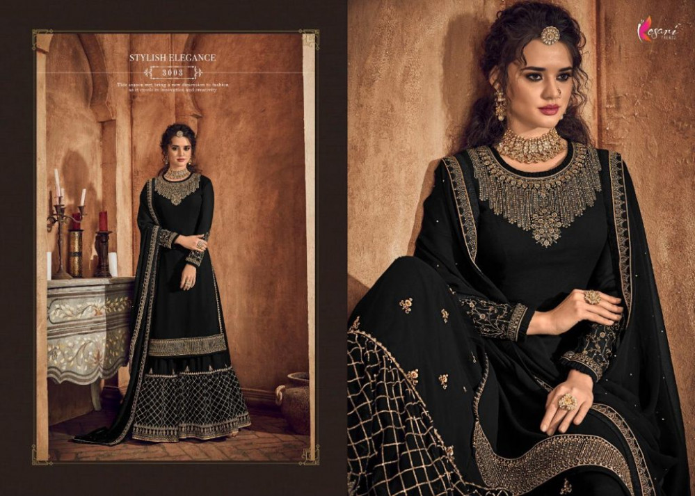 Kesari Trendz Presents Taj Designer Real Georgette With Embroidery Work Salwar Kameez At Wholesale Rate In Surat