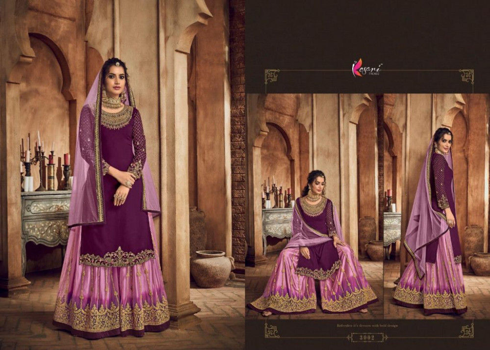 Kesari Trendz Presents Taj Designer Real Georgette With Embroidery Work Salwar Kameez At Wholesale Rate In Surat