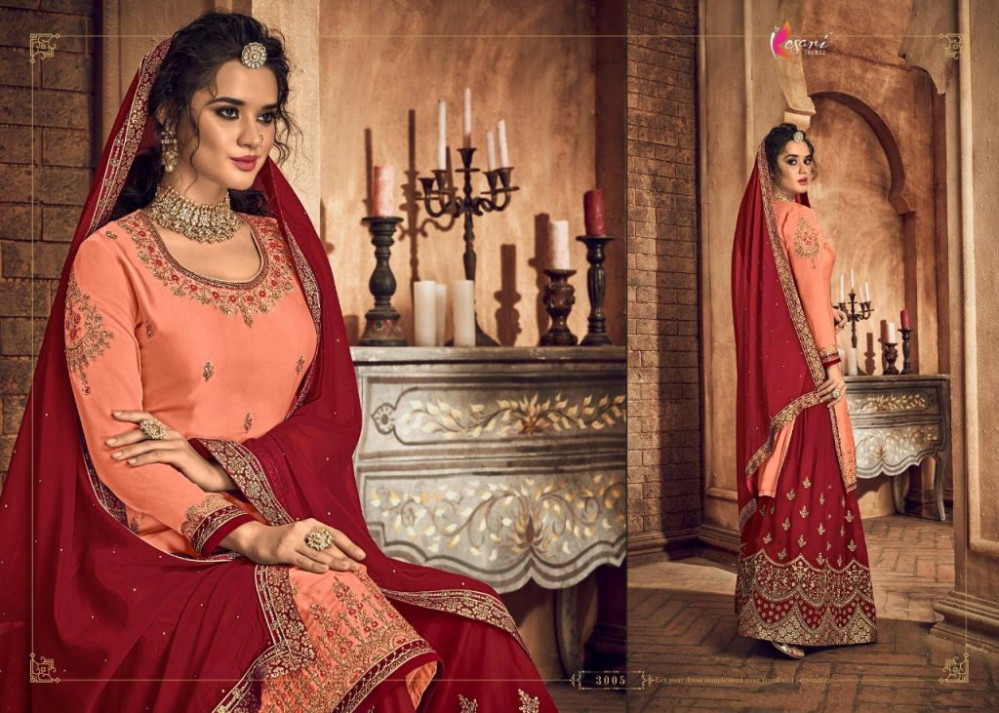 Kesari Trendz Presents Taj Designer Real Georgette With Embroidery Work Salwar Kameez At Wholesale Rate In Surat