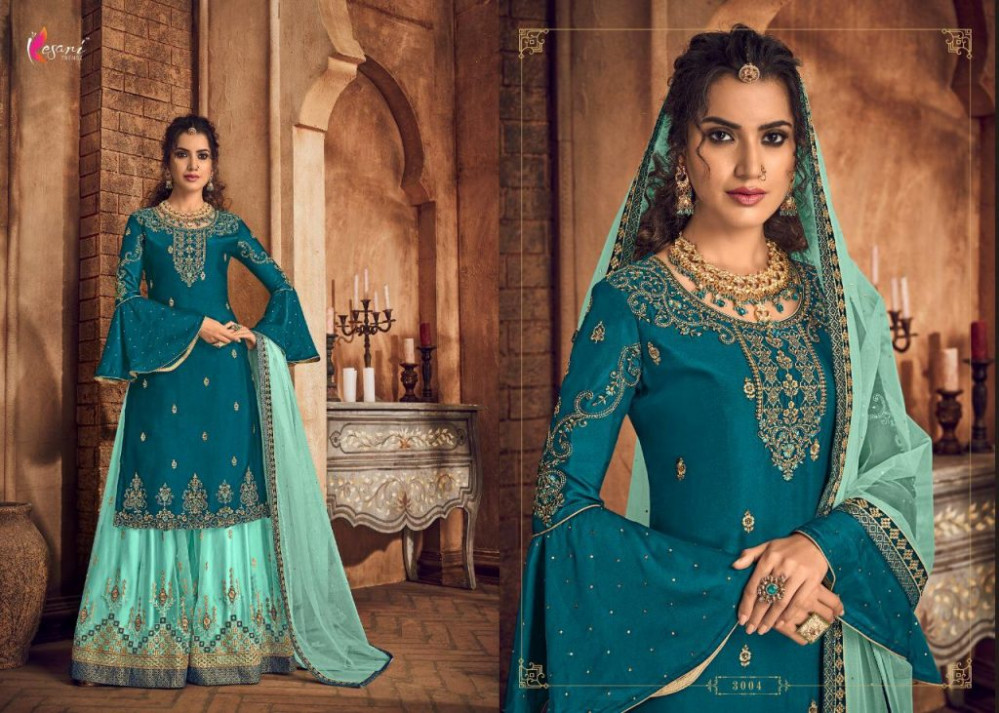 Kesari Trendz Presents Taj Designer Real Georgette With Embroidery Work Salwar Kameez At Wholesale Rate In Surat