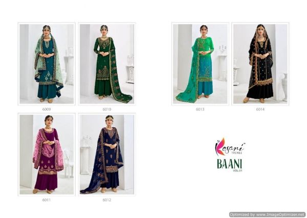 Kesari Trendz  Presents Baani Vol 1 Designer Salwar Suits Palazzo Suits Wholesale Rate In Surat