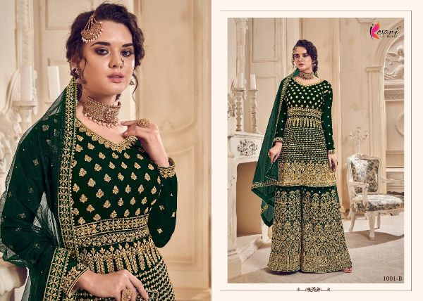 Kesari Trendz Presenets Malang Georgette Fabric With Heavy Embroidery Work Salwar Suit  Wholesale Rate In Surat