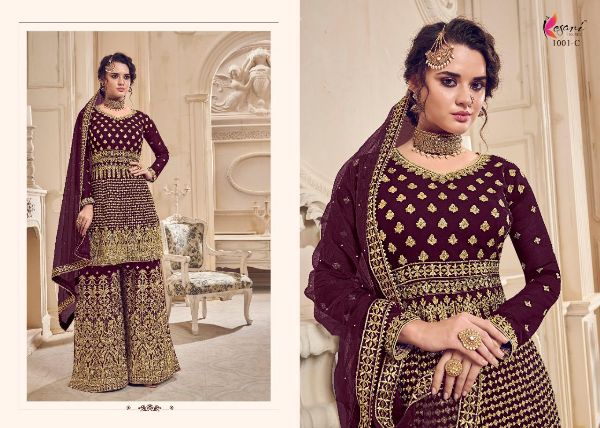 Kesari Trendz Presenets Malang Georgette Fabric With Heavy Embroidery Work Salwar Suit  Wholesale Rate In Surat