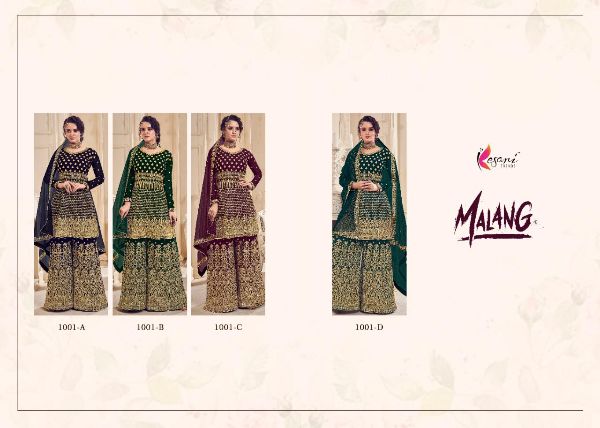 Kesari Trendz Presenets Malang Georgette Fabric With Heavy Embroidery Work Salwar Suit  Wholesale Rate In Surat
