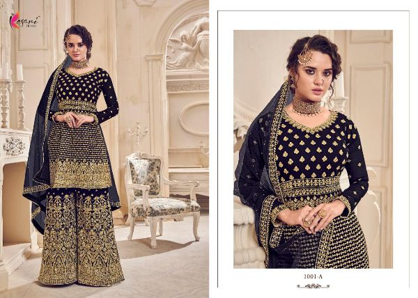 Kesari Trendz Presenets Malang Georgette Fabric With Heavy Embroidery Work Salwar Suit  Wholesale Rate In Surat