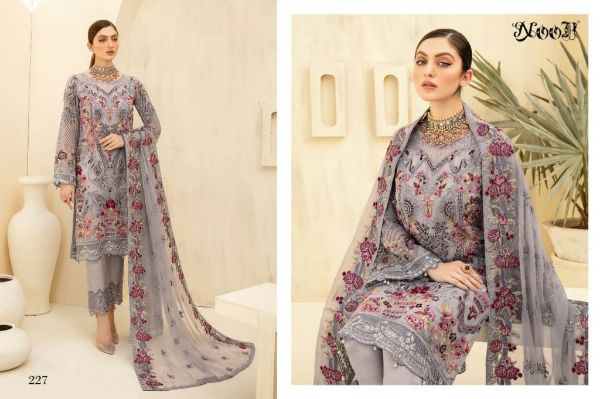 Noor Presents  Chevron Vol 4 Embroidery Pakistani Salwar Kameez Catalog Pakistani Suits Wholesale Rate In Surat