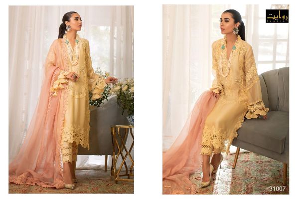 Rawayat Presnets  Anaya Vol 1 31005-31008 Pakistani Lawn Suits Wholesale Rate In Surat