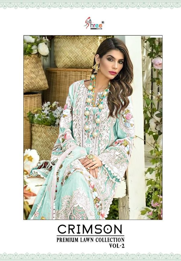Shree Fabs Presents  Crimson Premium Lawn Collection 2| Wholesale Rate In Surat