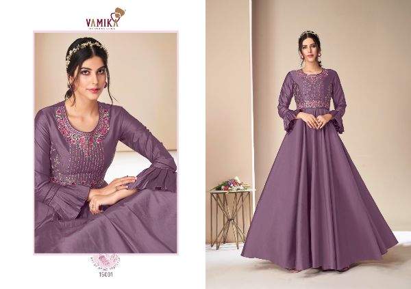 Virasat presents Soundarya silk patola print style designer gown catalog  collection