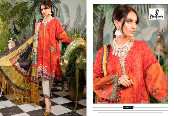 Majesty Presents Maria Vol-9 Pakistani Dress Wholesale Rate In Surat