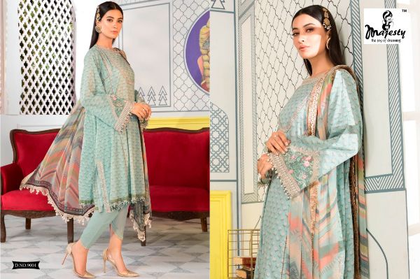 Majesty Presents Maria Vol-9 Pakistani Dress Wholesale Rate In Surat