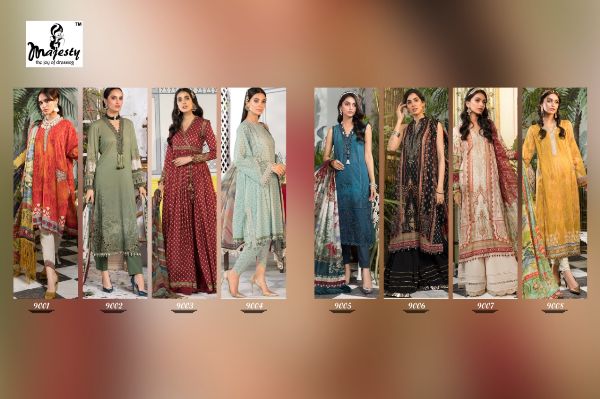 Majesty Presents Maria Vol-9 Pakistani Dress Wholesale Rate In Surat