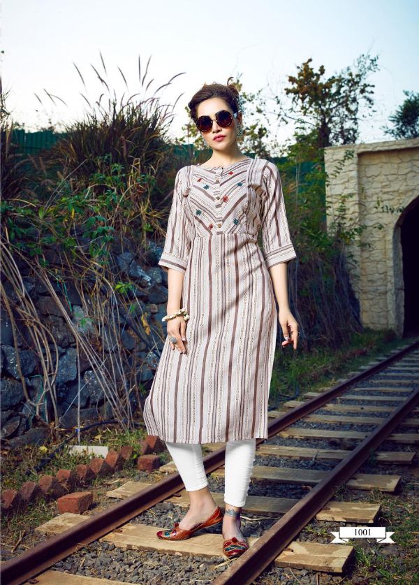 Riya Designer Presents Aroma Designer Kurti Wholesale Rate In Surat