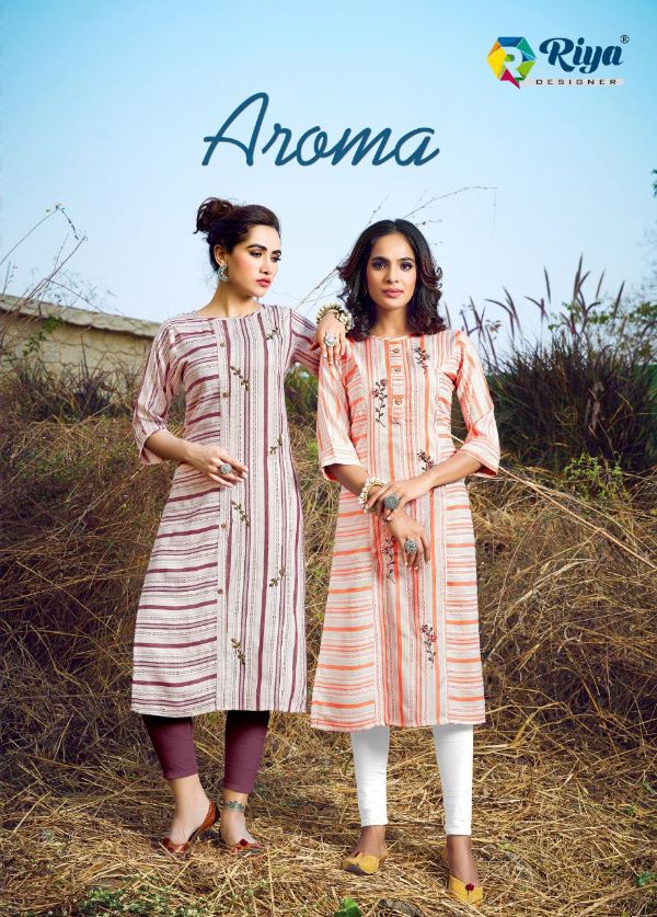 Riya Designer Presents Aroma Designer Kurti Wholesale Rate In Surat