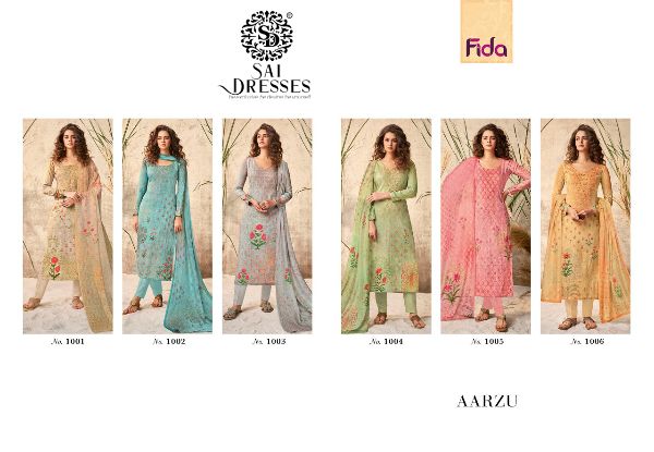 Fida Presents Aarzu Dress Material Wholesale Rate In Surat