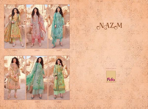 Fida Presents Nazma  Dress Material Wholesale Rate In Surat