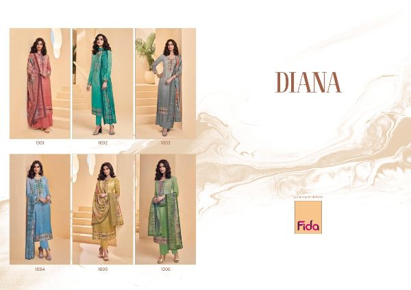 Fida Presents Diana Dress Material Wholesale Rate In Surat
