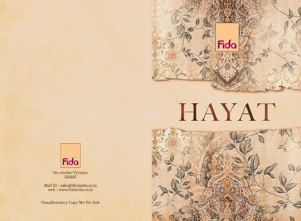 Fida Presents Hayat  Dress Material Wholesale Rate In Surat