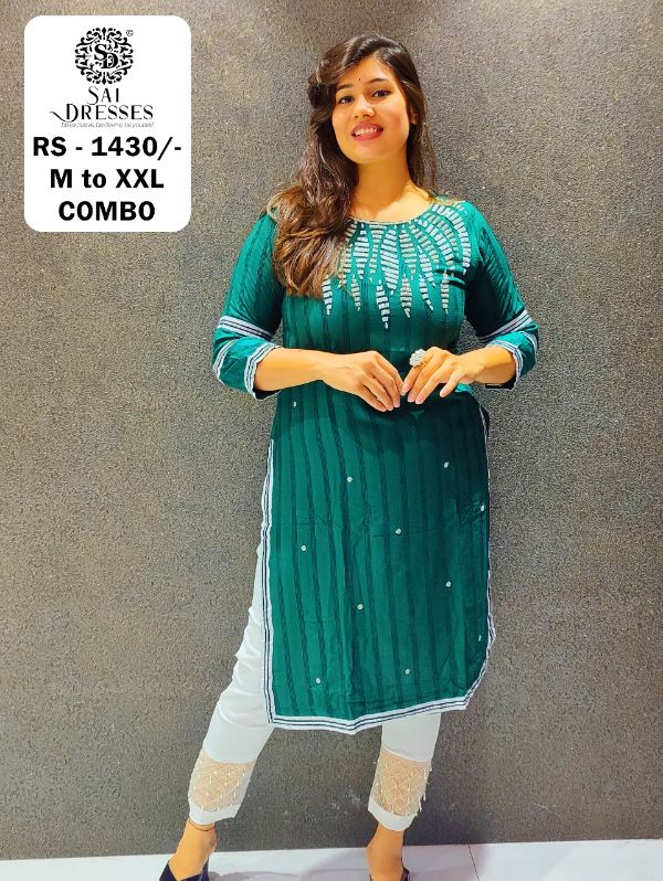 Sai Dresses Prensets Combo  Kurti Wholesale Rate In Surat