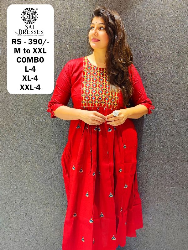 Sai Dresses Prensets Combo  Kurti Wholesale Rate In Surat