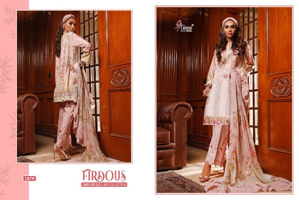Shree Fabs Presnets Firdous Embroidered Lawn Collection(chiffon) Wholesale Rate In Surat
