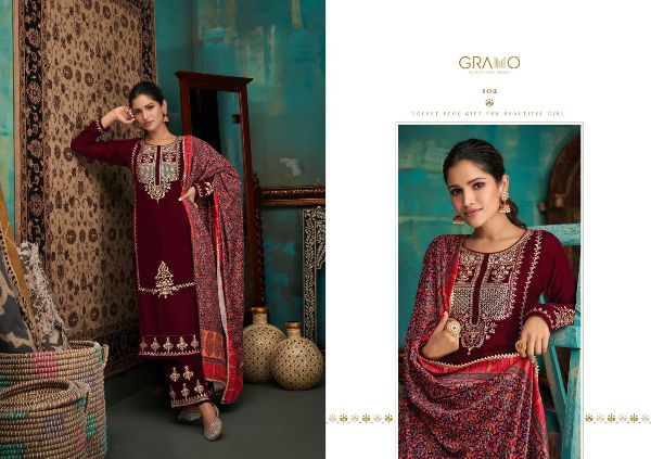 Gramo Presnets Velvet Vol-2 Suit Wholesale Rate In Surat