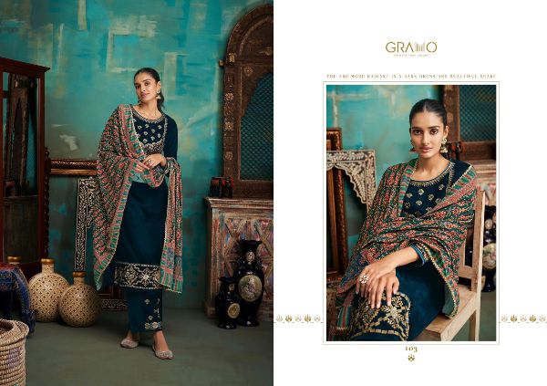 Gramo Presnets Velvet Vol-2 Suit Wholesale Rate In Surat