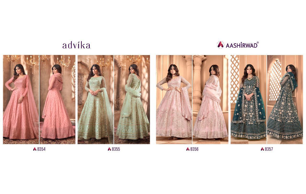 Aashirwad Creation Presants  Advika Eid Special Party Wear Suits At Wholesale Rate In Surat