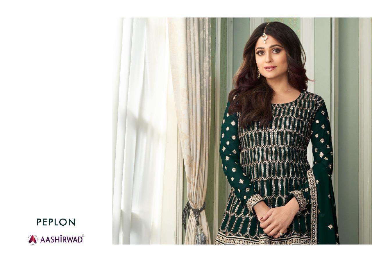 Aashirwad Presents Peplon  Salwar Kameez Wholesale Rate In Surat