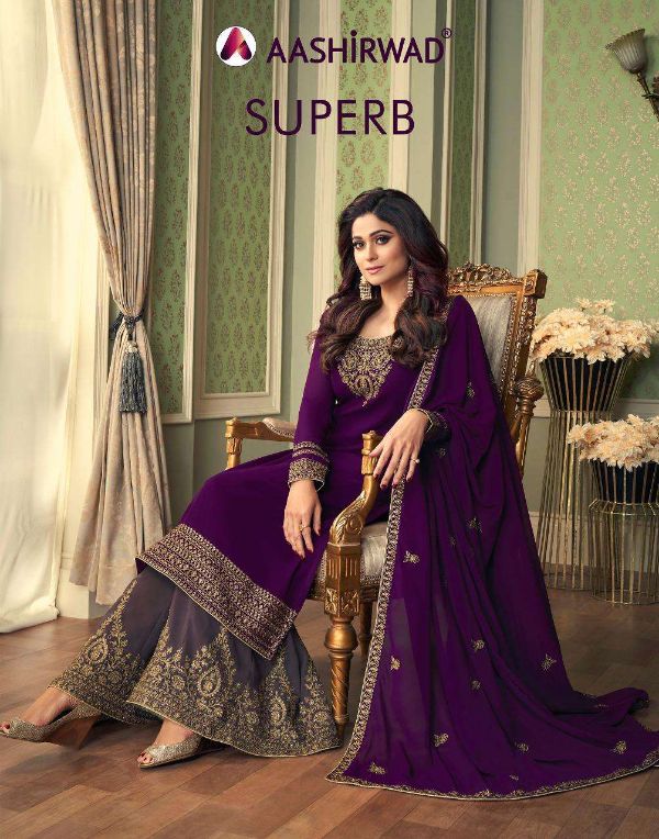 Aashirwad Presnets  Superb Georgette Exclusive Fancy Salwar Kameez Wholesale Rate In Surat