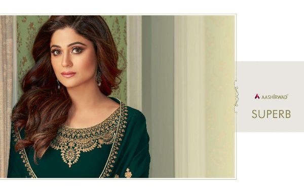 Aashirwad Presnets  Superb Georgette Exclusive Fancy Salwar Kameez Wholesale Rate In Surat