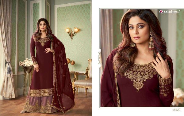 Aashirwad Presnets  Superb Georgette Exclusive Fancy Salwar Kameez Wholesale Rate In Surat