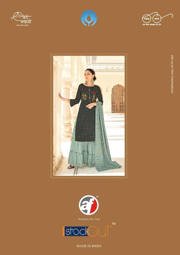 Anju Fab Presents   Ghoomar Silk Kurti With Garara And Dupatta Readymade Collection Wholsale Rate In Surat