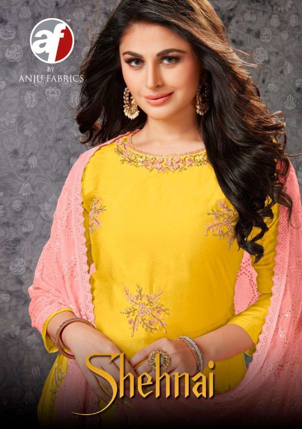 Anju Fab Presents  Shehnai Vol 1 Kurti With Exclusive Pant And Heavy Dupatta Set Wholesale Rate In Surat