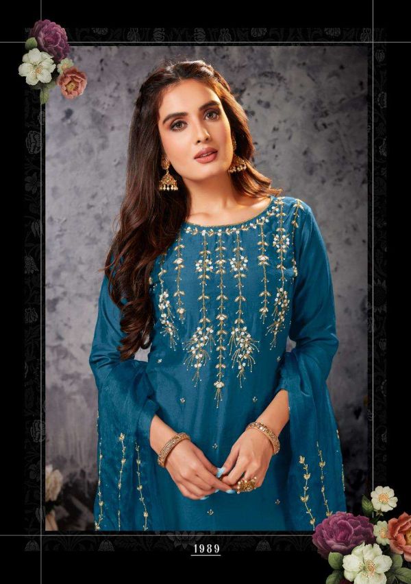 Anju Fab Presents  Shehnai Vol 1 Kurti With Exclusive Pant And Heavy Dupatta Set Wholesale Rate In Surat