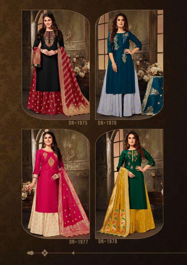 Anju Fab Presnets  Vivaah Readymade Kurti Skirt With Banarasi Dupatta Wholesale Rate In Surat