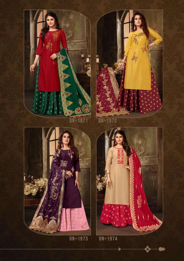 Anju Fab Presnets  Vivaah Readymade Kurti Skirt With Banarasi Dupatta Wholesale Rate In Surat