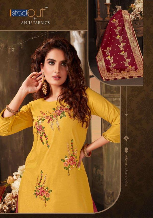 Anju Fab Presnets  Vivaah Readymade Kurti Skirt With Banarasi Dupatta Wholesale Rate In Surat