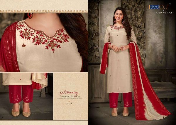 Anju Fabric Present Sangeet Vol 2 Designer Kurti Pant With Duppata Wholesale Rate In Surat