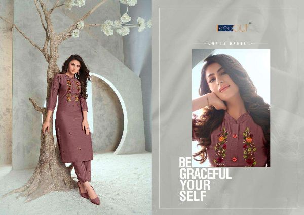 Anju Fabrics Presnets  Little Lady Bember Silk Readymade Kurti With Pant Wholesale Rate In Surat